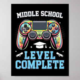 Affiche Niveau Collège Dernier Jour D'école Ga