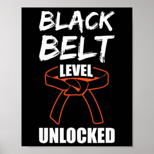 Affiche Niveau de ceinture noire déverrouillé 1