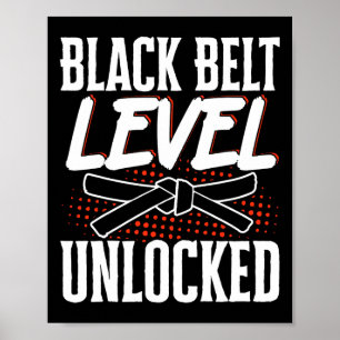 Affiche Niveau de ceinture noire déverrouillé 2