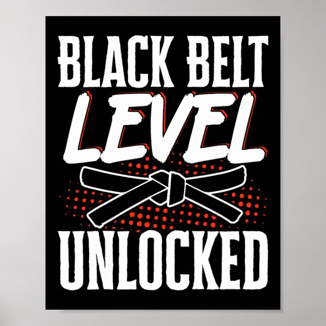 Affiche Niveau de ceinture noire déverrouillé 2 (Devant)