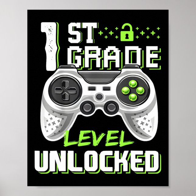 Affiche Niveau De Classe Joueur Déverrouillé Premier Jour  (Devant)