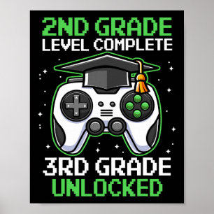 Affiche Niveau de gamer de 2e année jusqu'à 3e année