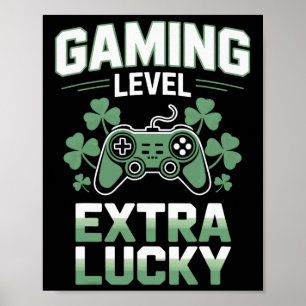 Affiche Niveau De Jeu Gamer Life Extra Lucky Pour Console 