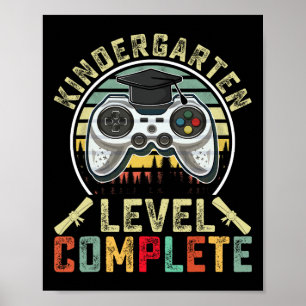 Affiche Niveau de la maternelle Niveau Complet Gamer Schoo