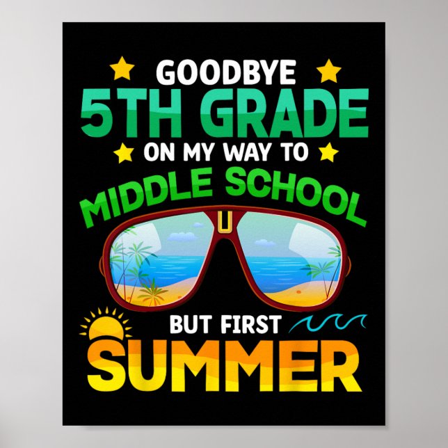 Affiche Niveau De L'École Secondaire Premier Été (Devant)