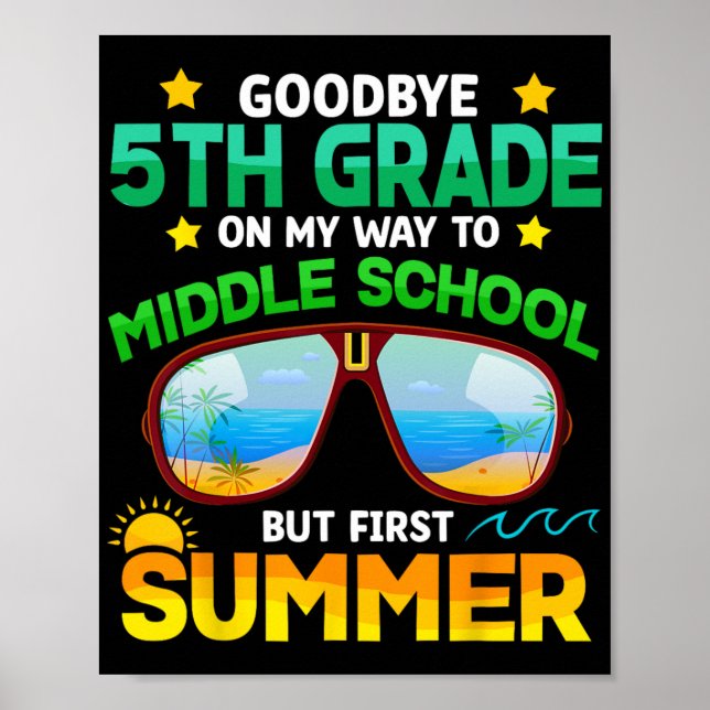 Affiche Niveau De L'École Secondaire Premier Été (Devant)