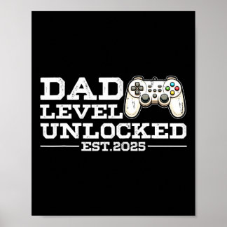 Affiche Niveau de nouveau papa drôle débloqué 2025 Jeu vid