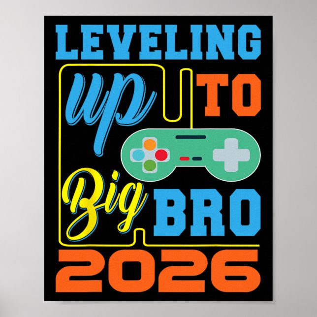 Affiche Niveau Jusqu'À Big Bro 2026 Jeu Vidéo Grossesse R (Devant)
