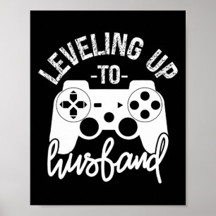 Affiche Niveau Jusqu'Au Fiançailles Gamer De Gamer Maris