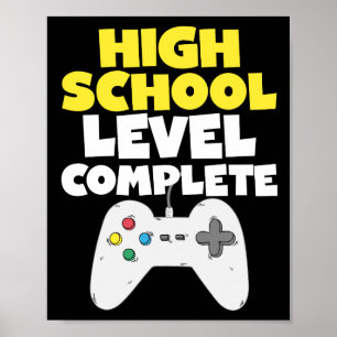 Affiche Niveau lycée Complet Graduation Vidéo jeu