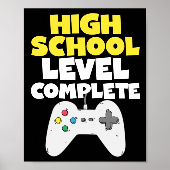 Affiche Niveau lycée Complet Graduation Vidéo jeu (Devant)