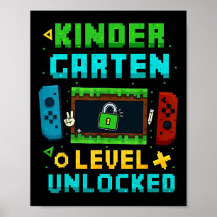 Affiche Niveau maternelle débloqué Ck pour l'école Pixel A