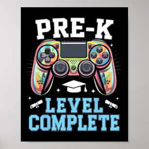 Affiche Niveau pré-maternelle terminé Dernier jour d'école