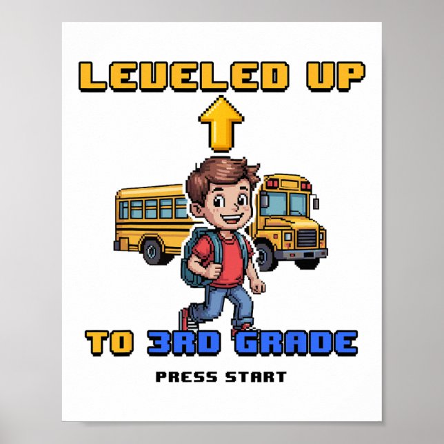 Affiche Niveau supérieur 3e année Ck pour l'école drôle de (Devant)