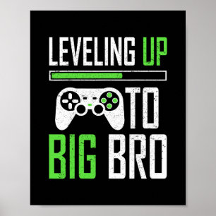 Affiche Niveau supérieur à grand frère Gamer promu grand f