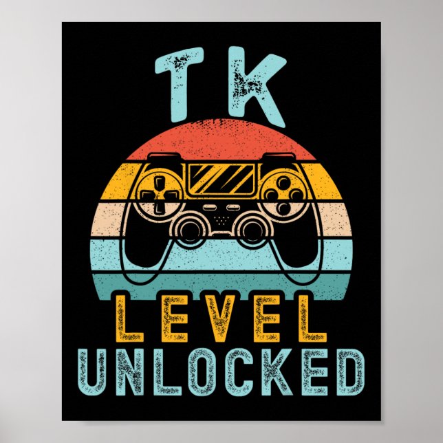 Affiche Niveau Tk Jeu Vidéo Déverrouillé Ck À L'École Garç (Devant)