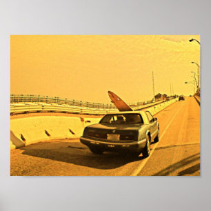 Affiche NJ surfant Kook