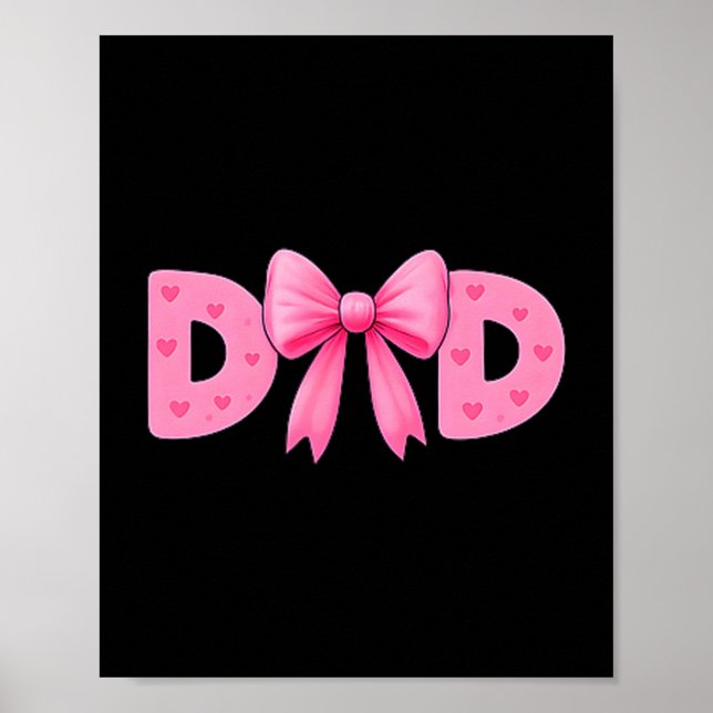 Affiche Nk Bow Dad Cket Proud Dad Daughter Matching Father (Devant)