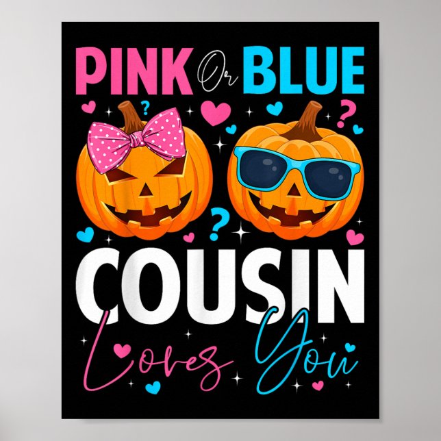 Affiche Nk Or Blue Cousin Loves You Pumpkin Halloween Gend (Devant)