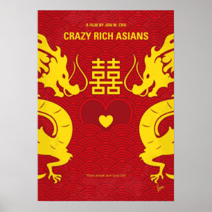 Affiche No1094 My Crazy Rich Asians film minimal
