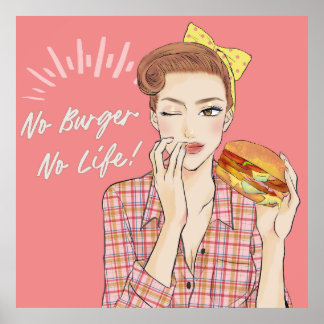 Affiche No Burger No Life