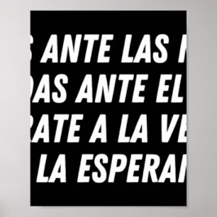 Affiche No Cedas Ante Las Mentiras (blanc)
