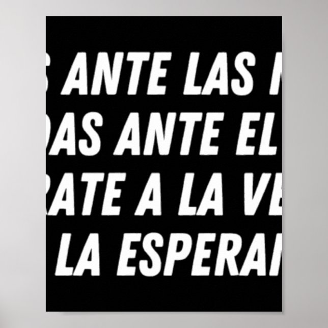 Affiche No Cedas Ante Las Mentiras (blanc) (Devant)