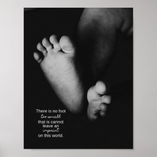 Affiche "No Foot Too Small" Miscarriage Support Grief Art