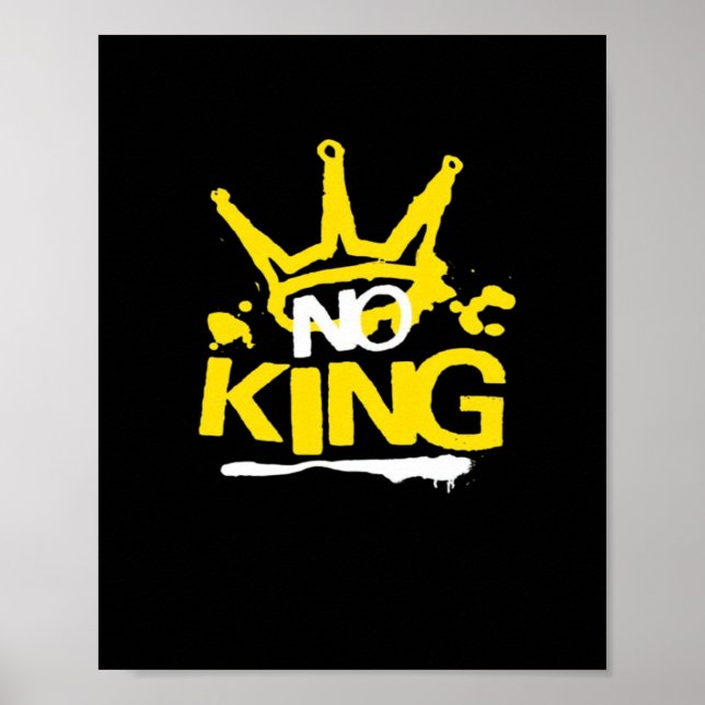 Affiche No King Minimal Clean (Devant)
