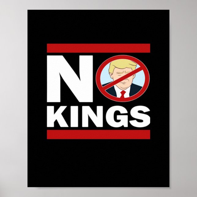 Affiche No Kings Anti Classic Minimal Clean (Devant)