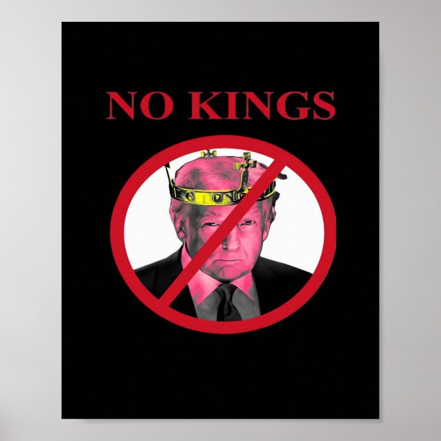 Affiche No Kings Anti Creative Graphic Style (Devant)
