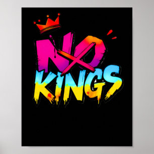 Affiche No Kings - Bold Graffiti Statement Sticker