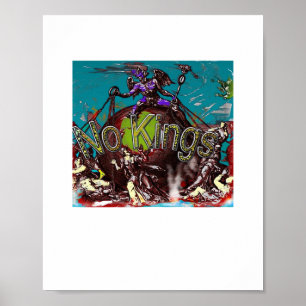 Affiche No Kings Classique Moderne Style Minimaliste
