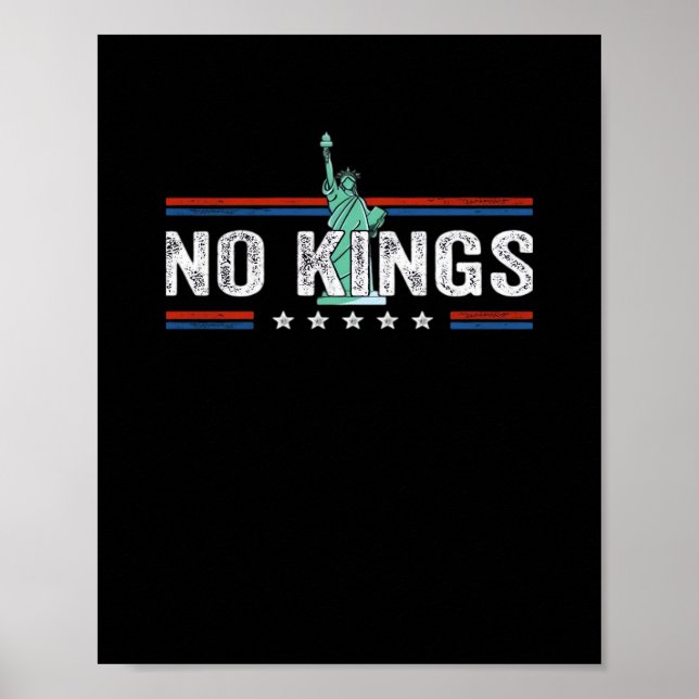 Affiche No Kings Day Retro Classic Design (Devant)