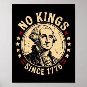 Affiche No Kings In America 1776 Save Democracy United Sta