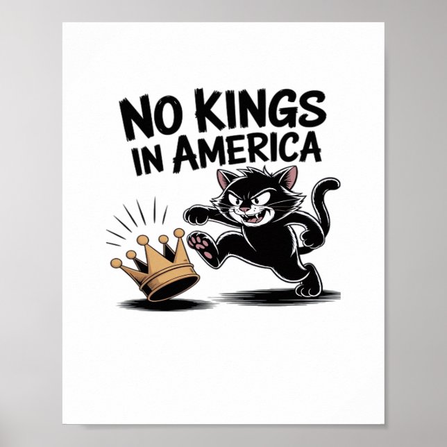 Affiche No Kings In America Classic Bold Casual (Devant)