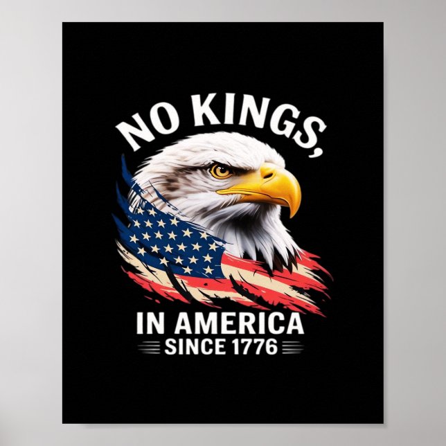 Affiche No Kings In America Classic Retro Graphic (Devant)