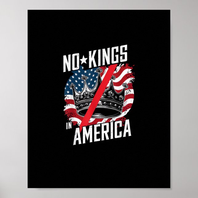 Affiche No Kings In America Court Ruling Protest Save (Devant)