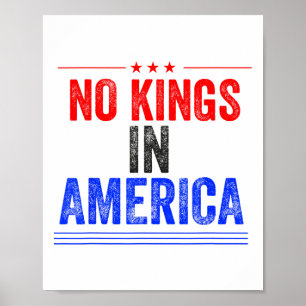 Affiche No Kings In America Flag Protest Save Democracy 7