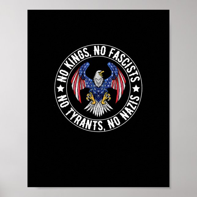 Affiche No Kings In America No Fascists We The People Poli (Devant)