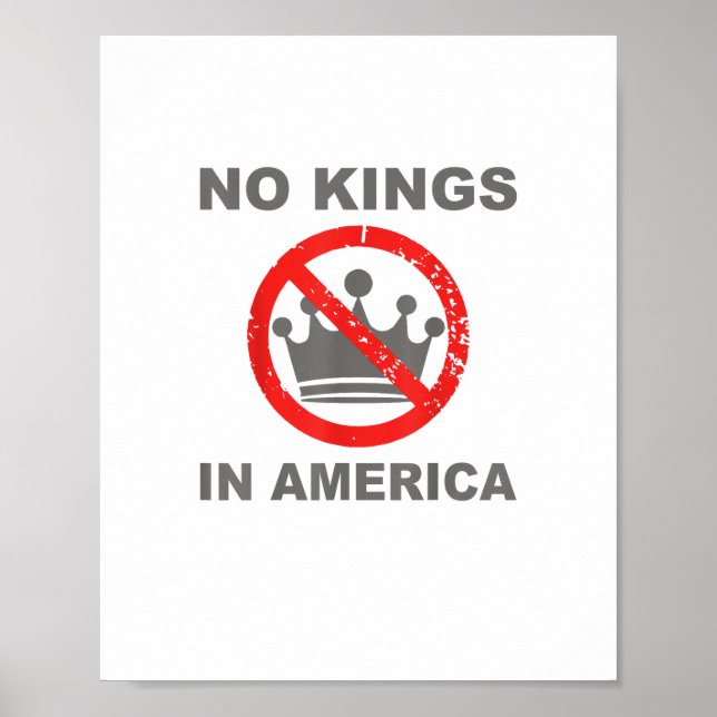 Affiche No Kings In America Patriotic Casual (Devant)