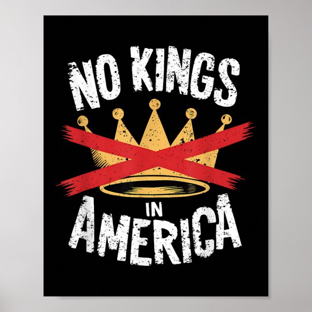 Affiche No Kings In America Save Democracy I dissident Ant (Devant)