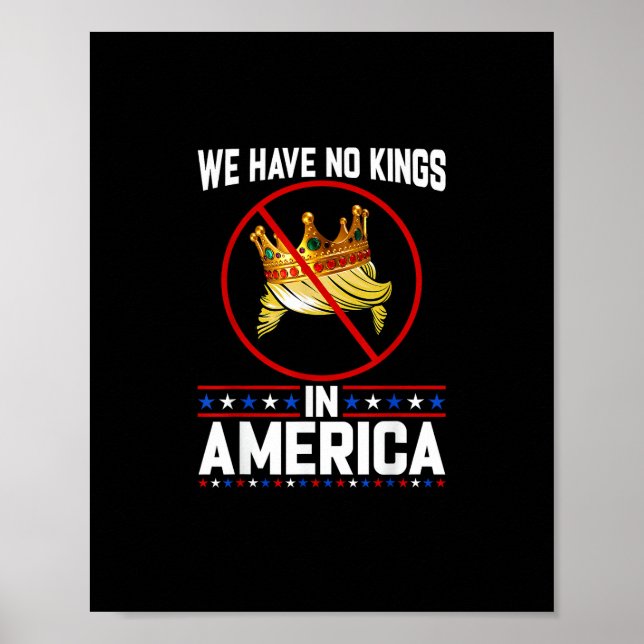 Affiche No Kings In America Save I Dissent Minimal Freedom (Devant)