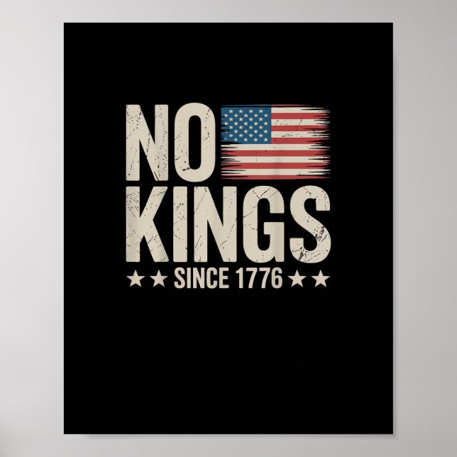 Affiche No Kings In America Since 1776 Freedom Spirit Look (Devant)