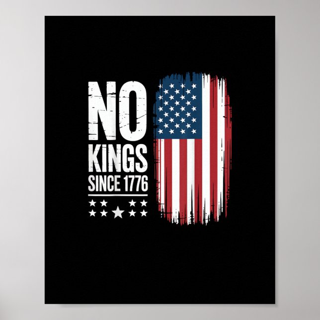 Affiche No Kings In America Since 1776 Freedom Spirit Look (Devant)