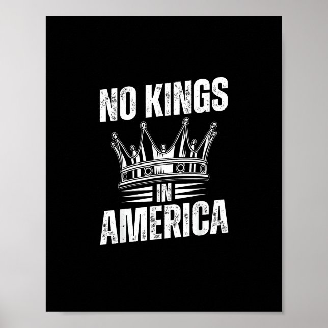 Affiche No Kings In America United States Independence Vin (Devant)