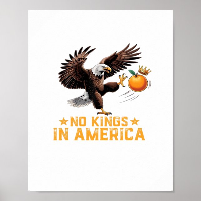 Affiche No Kings In America We The People Political Retro  (Devant)