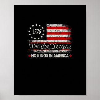 Affiche No Kings In America We The People Retro Cool