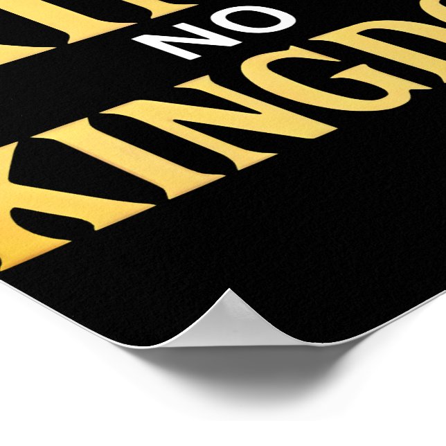 Affiche No Kings Protest Sign Vertical 2025 (Coin)