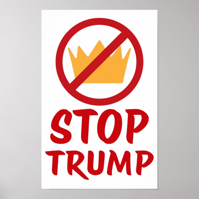 Affiche NO KINGS STOP TRUMP Anti-Trump | RYW | Protest (Devant)